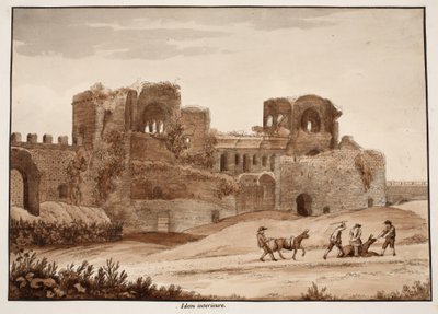 Innenansicht der Porta Asinaria, 1833 von Agostino Tofanelli